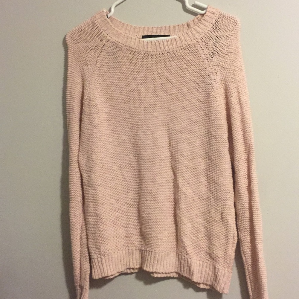 Light pink crochet sweater(forever 21)